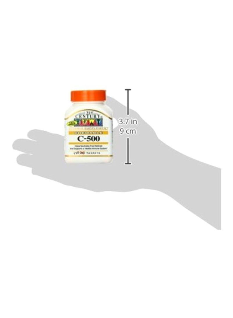 21st Century Chewable Vitamin C 500 mg Dietary Supplement - 110 Tablets - Image 5